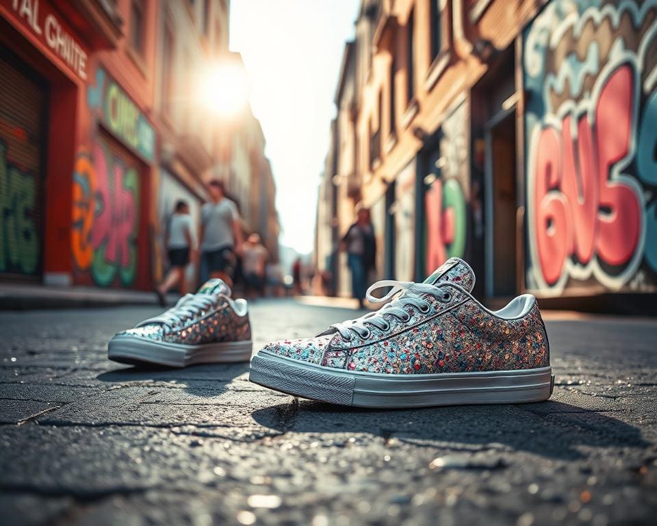 Sneaker mit Glitzer: Funkelnde Trends für die Straße