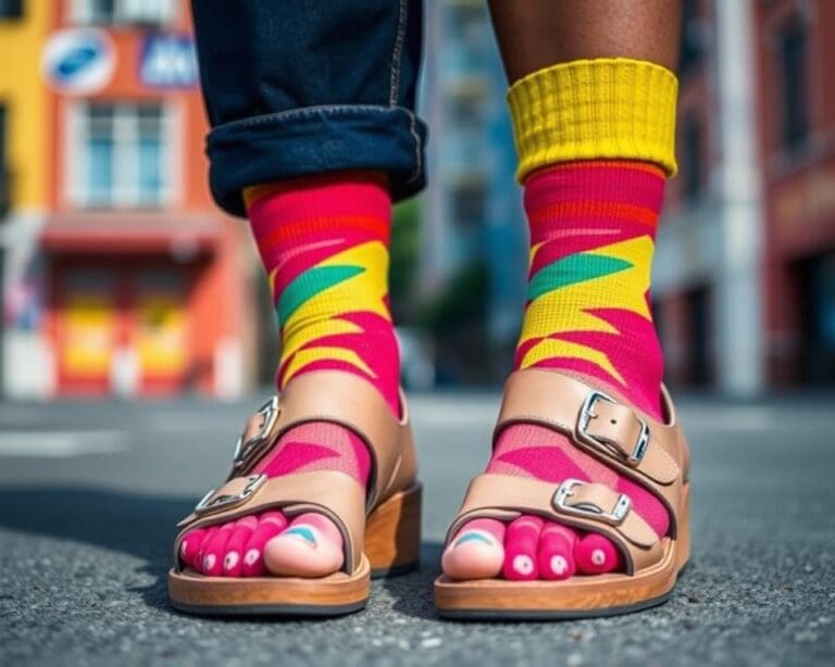 Socken in Sandalen: Der umstrittene Trend neu gedacht