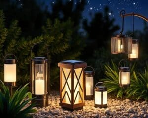 Tragbare Outdoor-Lampen mit Solarfunktion