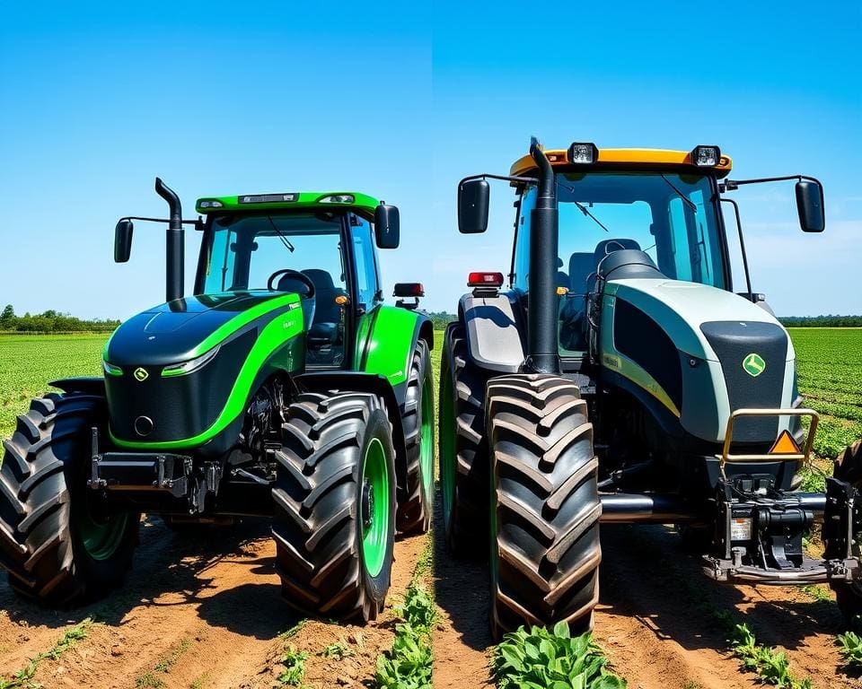 Vergleich Diesel- und elektrische Traktoren