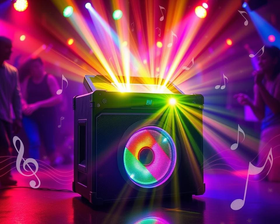 mobile Soundbox mit LED Effekten