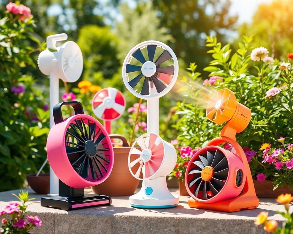 tragbare Ventilatoren mit Akku