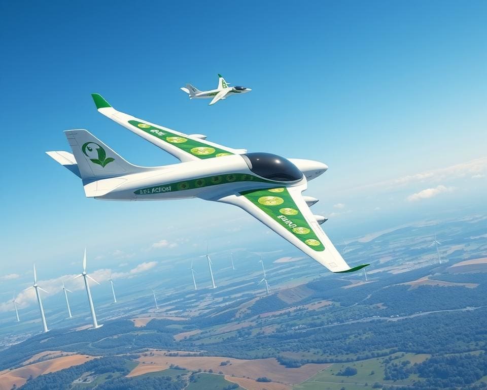 umweltfreundliche Flugzeuge