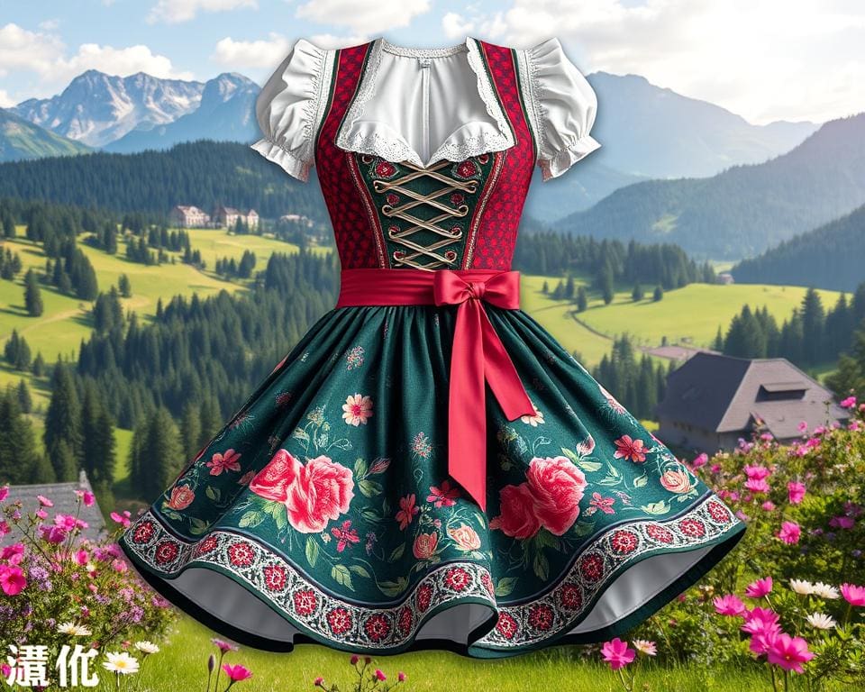 Farben und Muster des Wiener Dirndl