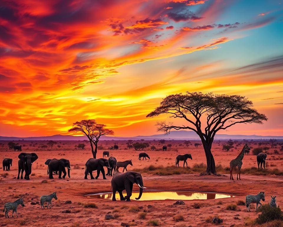 Safari Tierbeobachtungen im Etosha Nationalpark