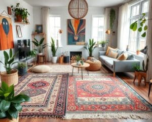 Teppiche mit Boho-Design für kreative Wohnräume