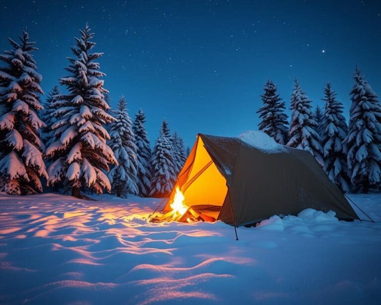 Zelten im Winter: Was Sie beachten sollten