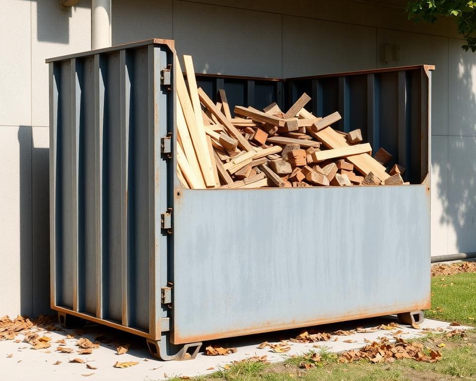 Container für Bauschutt, Holzabfall und Gartenabfall