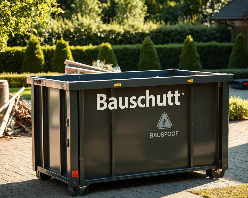 Container mieten für Bauschutt, Holz und Gartenabfall