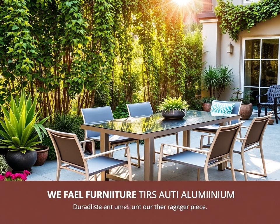 Outdoor-Möbel aus Aluminium für Langlebigkeit