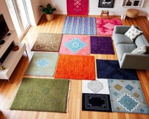 Teppiche in geometrischen Mustern für Wohnzimmer