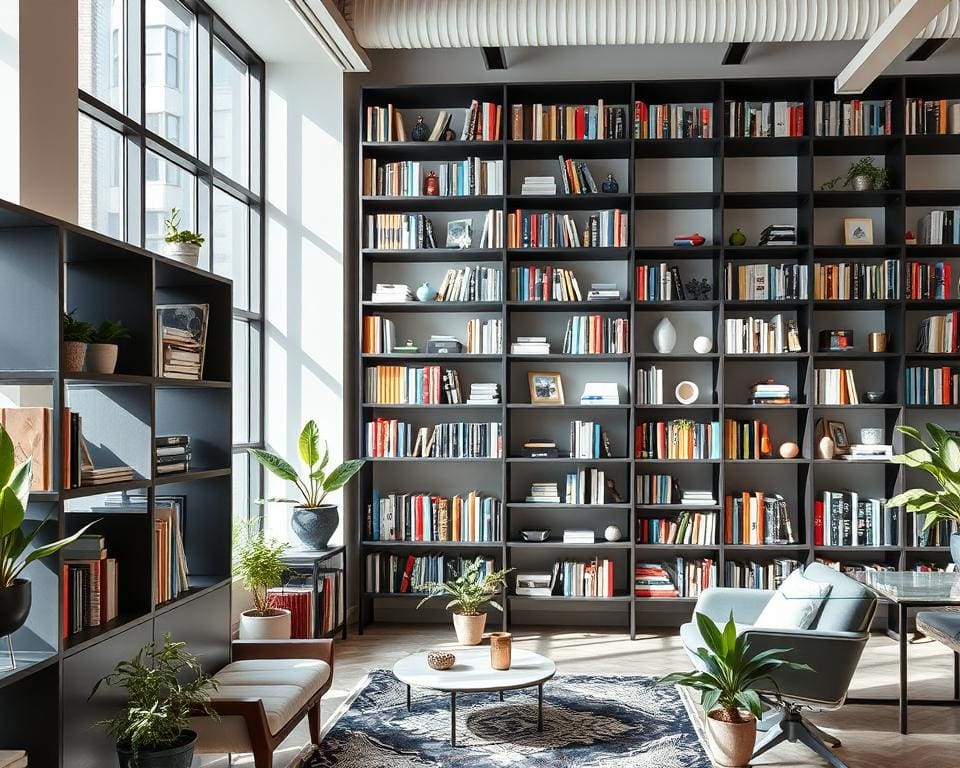 moderne Bücherregale