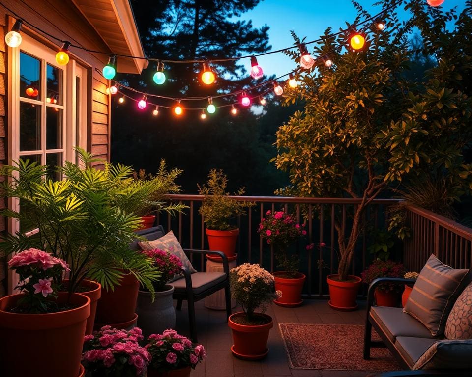 Outdoor-Lichterketten für Balkon und Garten