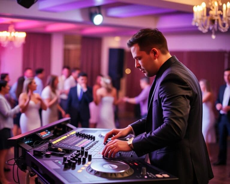 Wie lange spielt ein DJ auf einer Hochzeit?