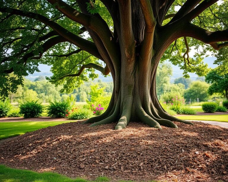 Was bringt ein Mulchbett unter dem Baum?