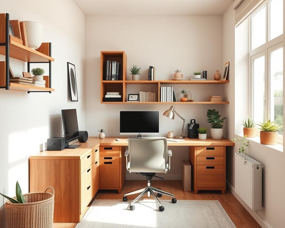 Wie richtest du ein kleines Arbeitszimmer ein?