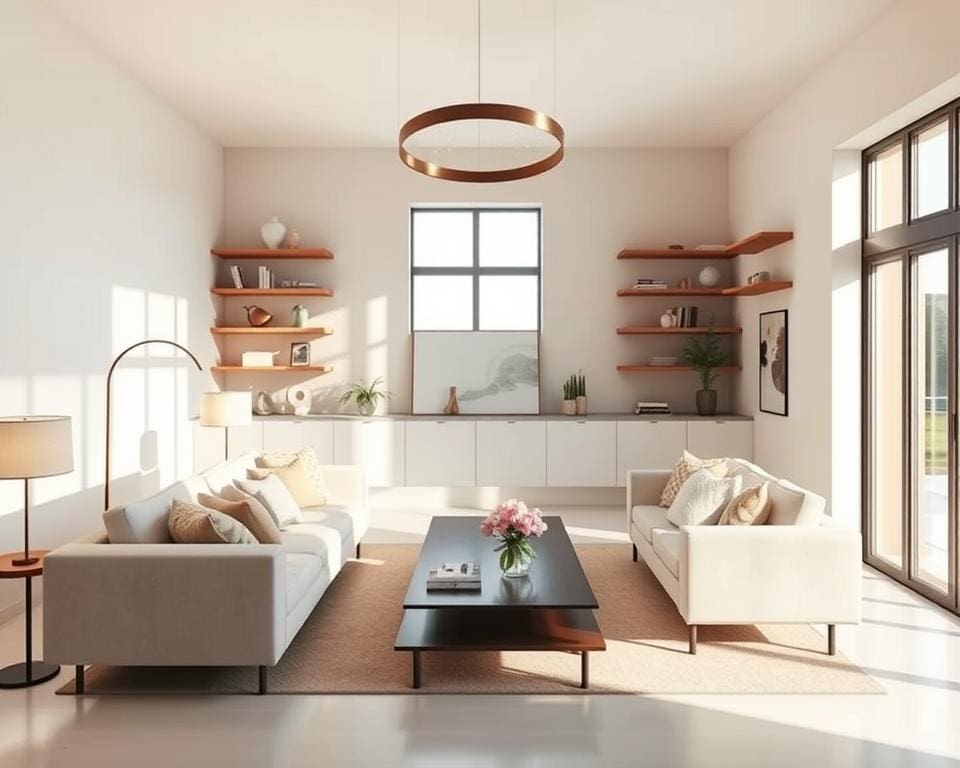Designideen modernes Wohnraumkonzept