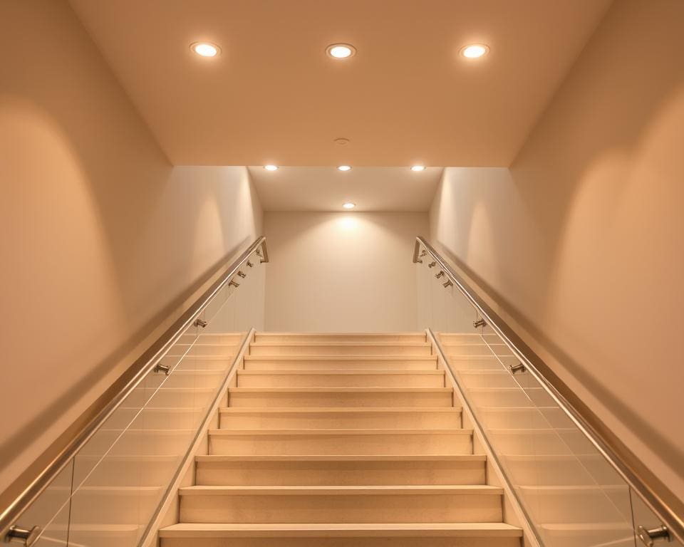 Was bringt mehr Licht in ein dunkles Treppenhaus?