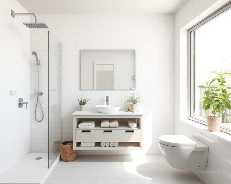 Was sind praktische Ideen für kleine Badezimmer?