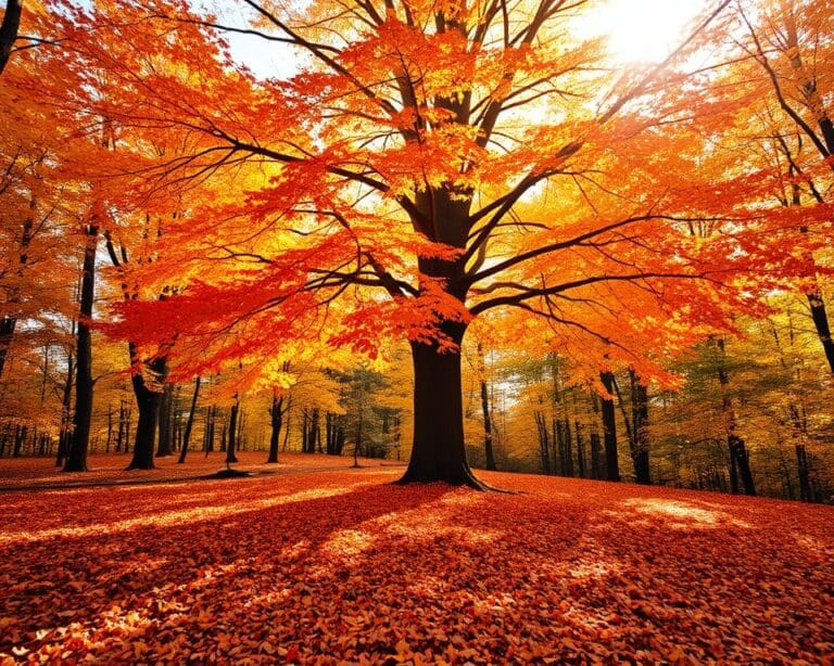 Welcher Baum zeigt das schönste Herbstlaub?