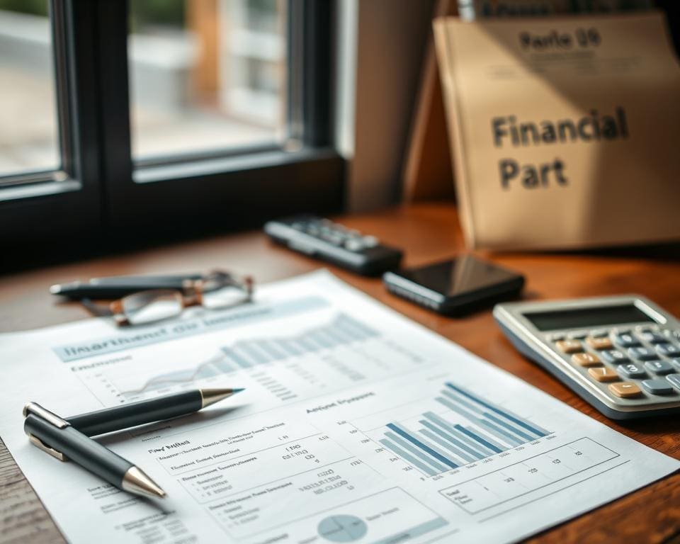 Finanzielle Kennzahlen in einer Fortführungsprognose