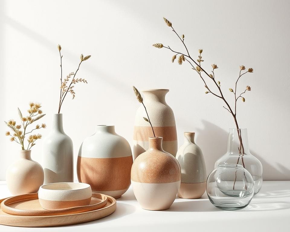 Materialwahl Keramik Vasen Glas Vasen nachhaltige Materialien