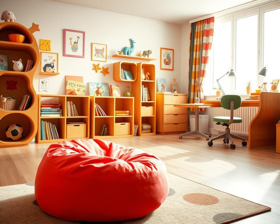 Kinderzimmer mit kreativen Möbeln