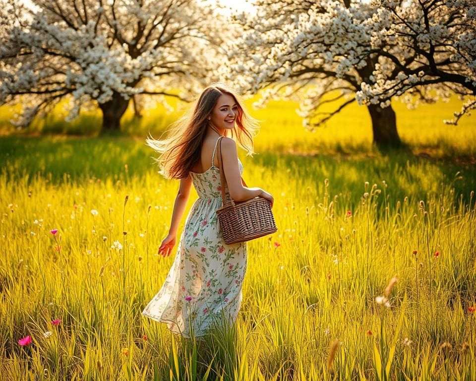 Modeideen für die Freizeit im Frühling
