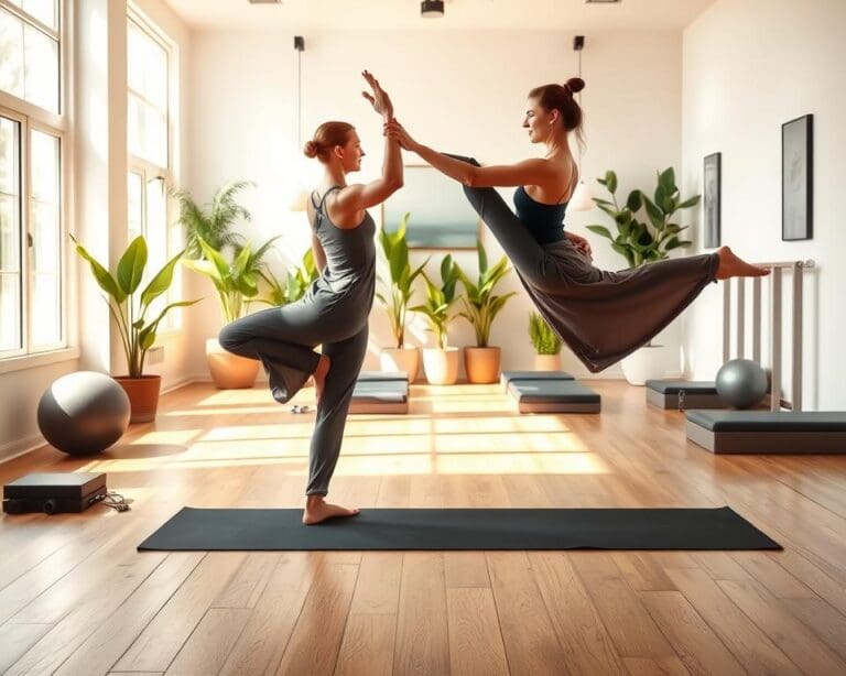 Yoga und Pilates für Körperbalance und Entspannung