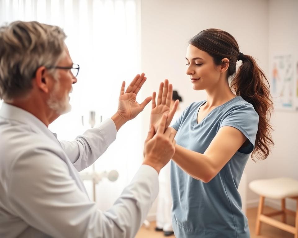 Wie arbeitet ein Physiotherapeut mit Patienten?