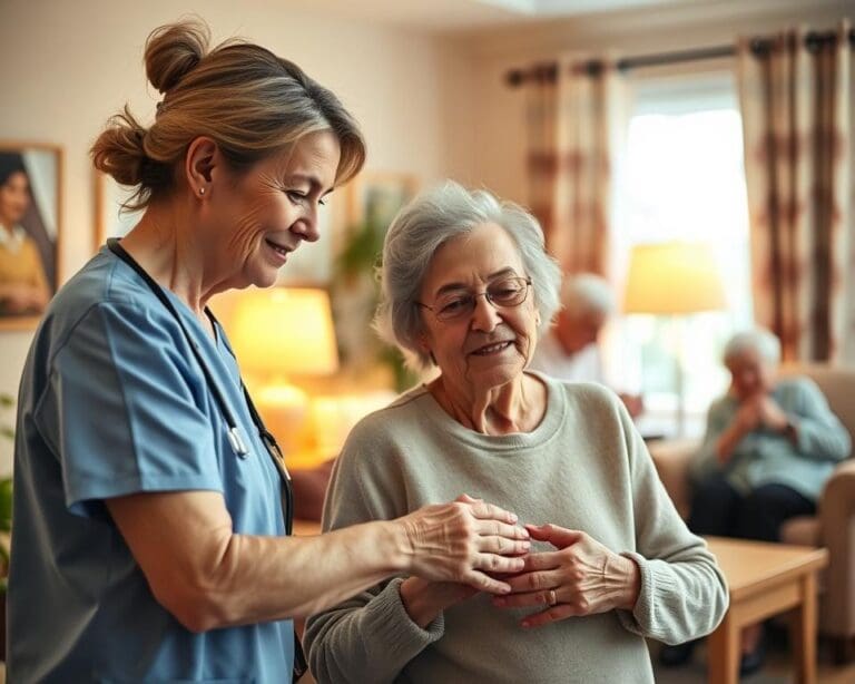 Wie betreut ein Pfleger Senioren im Alltag?