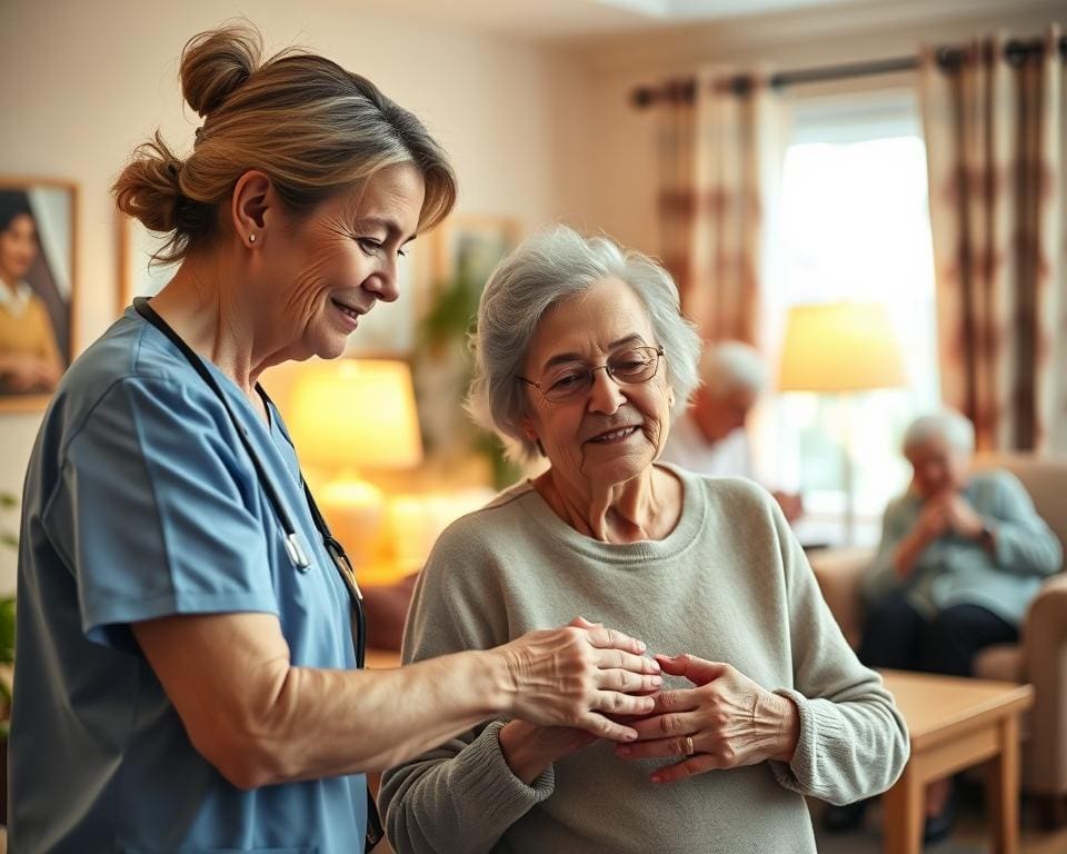 Wie betreut ein Pfleger Senioren im Alltag?