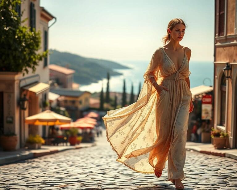 Sommermode fuer heisse Tage