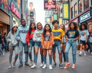 Trendige Mode fuer Teenager