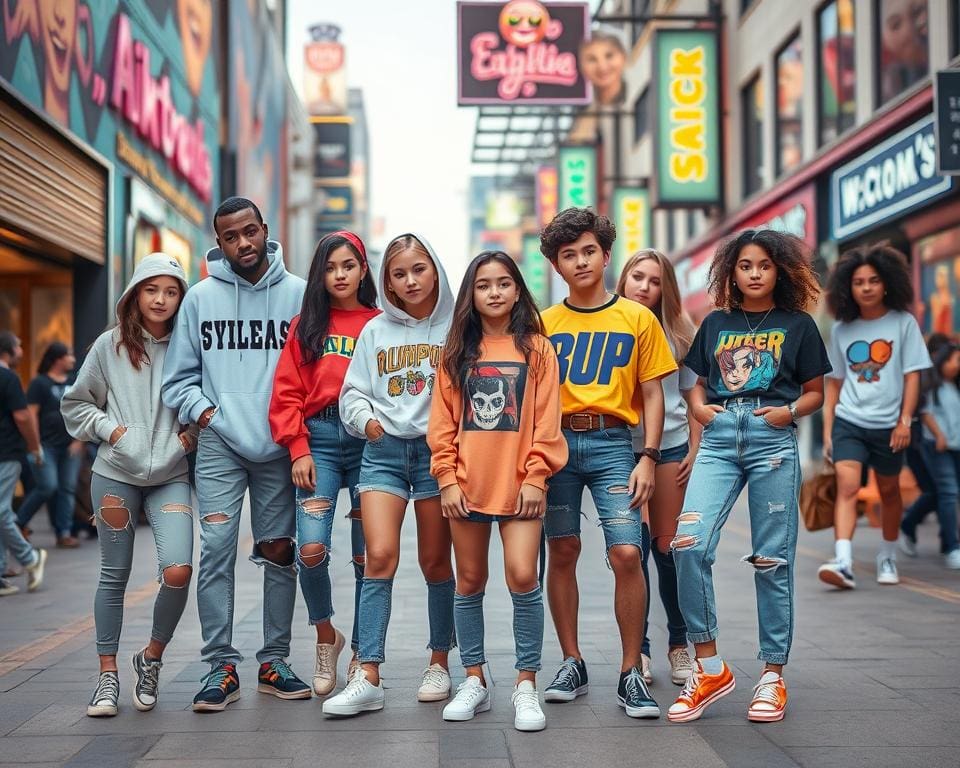 Trendige Mode fuer Teenager