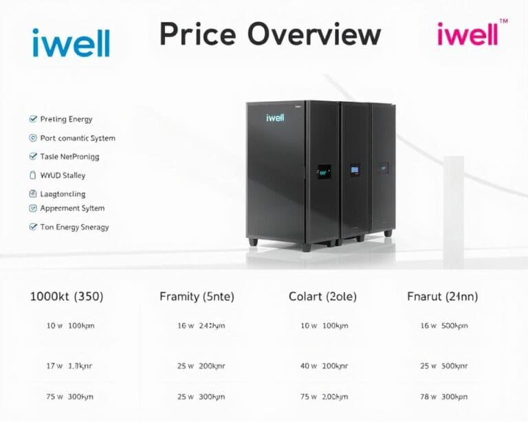 Wie bietet iwell.eu einen klaren Preisüberblick für 1000-kWh-Stromspeicher?