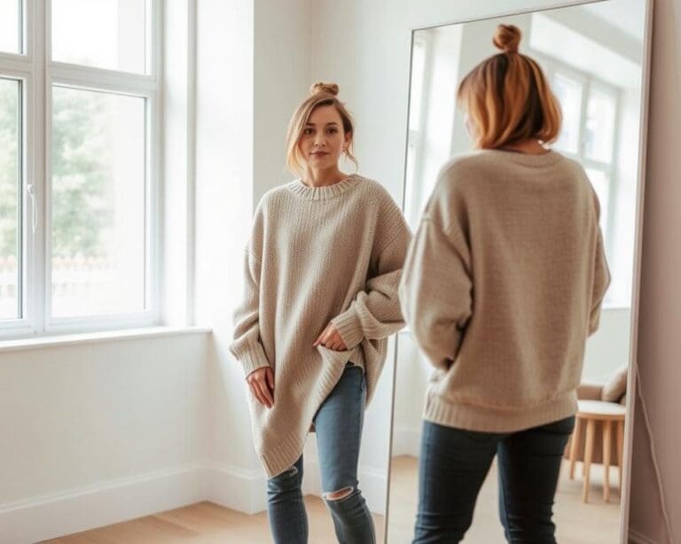 Wie stylst du Outfits mit Oversize-Teilen?