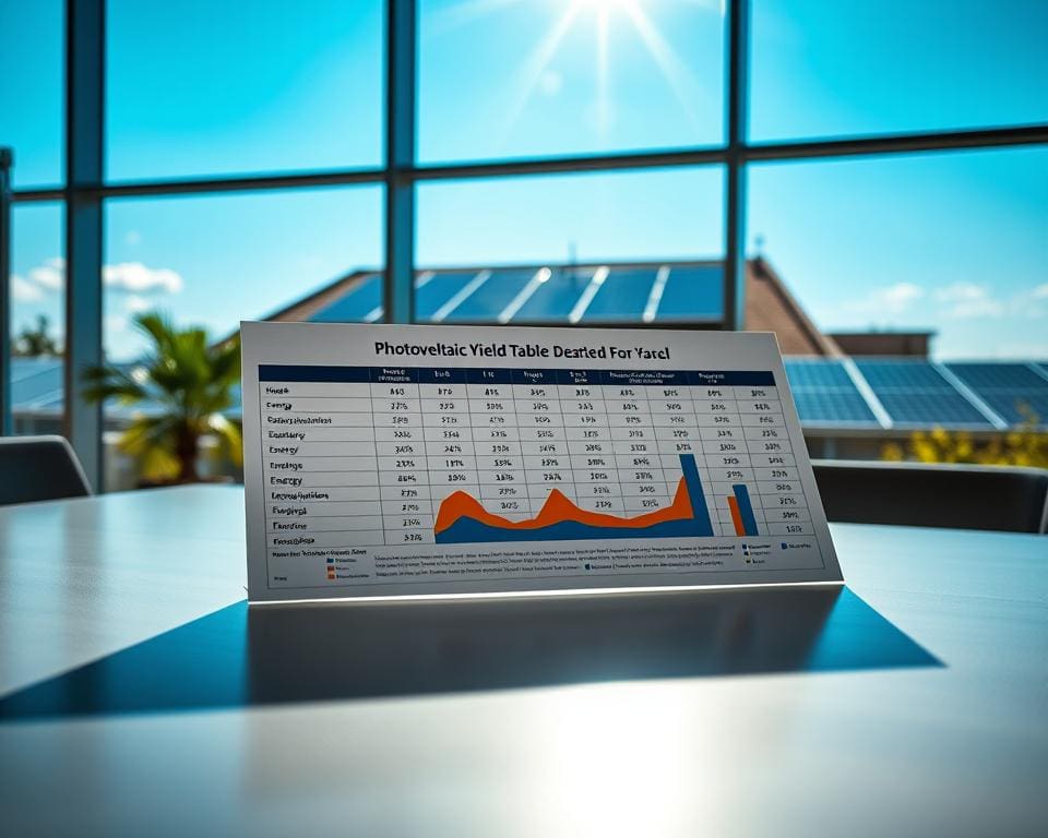 Wie hilft eine PV Ertrag Tabelle bei der Anlagenplanung?