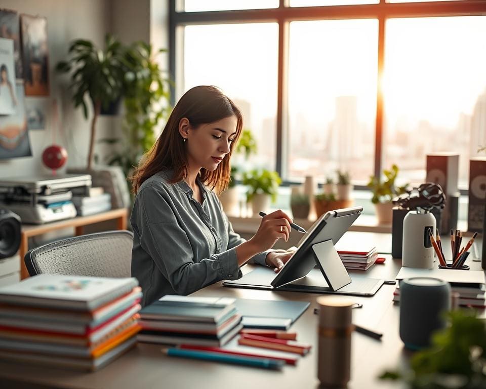 Wie integrierst du Technik in kreative Routinen?