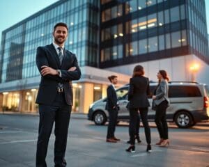 Wie unterstützt ein Sicherheitsdienst Gewerbekunden?