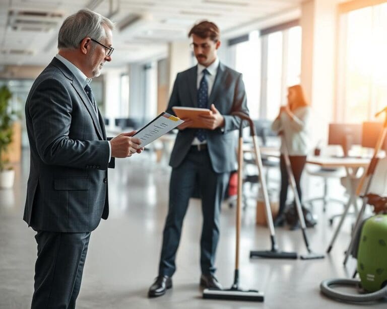Wie unterstützt ein Objektleiter den Reinigungsablauf?