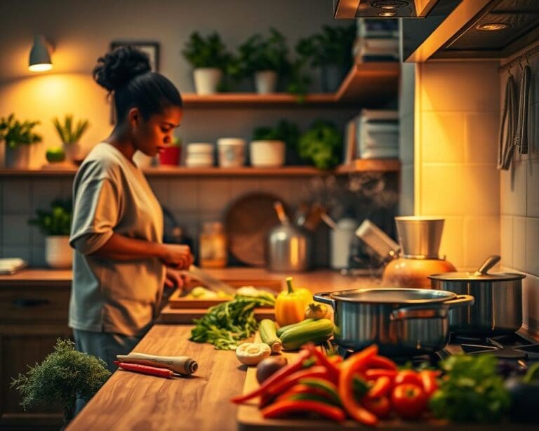 Wie wird Kochen zum Ausgleich nach einem langen Tag?