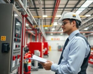 Wie arbeiten Techniker für Brandschutzanlagen?