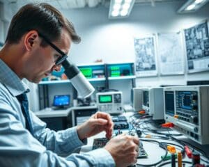 Wie arbeiten Techniker für Hochleistungskomponenten?