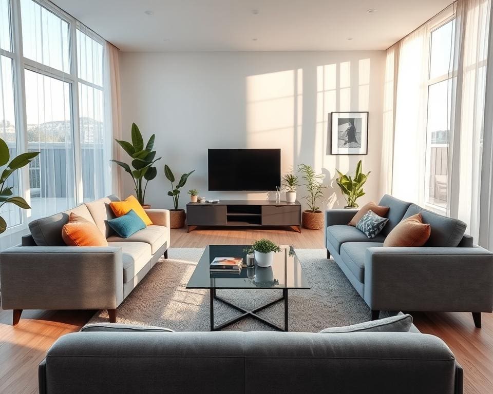 Wie richtet man ein Wohnzimmer modern und gemütlich ein?