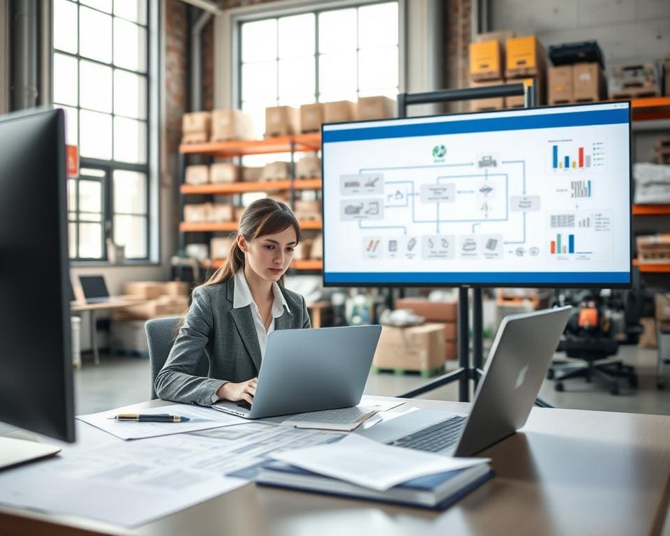 Wie unterstützt ein Supply-Chain-Manager Produktionsfirmen?