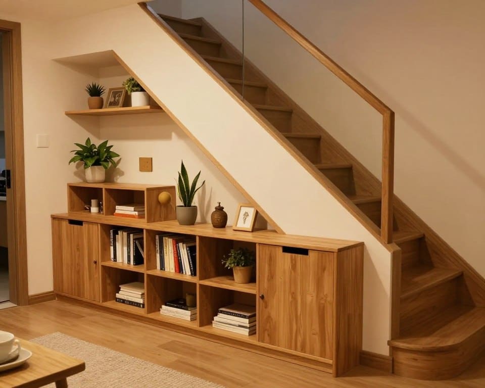 Stauraum unter Treppe