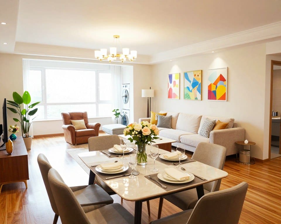 Wohnzimmer und Essbereich